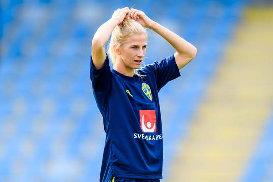 Sofia Jakobsson of the Swedish women's national football