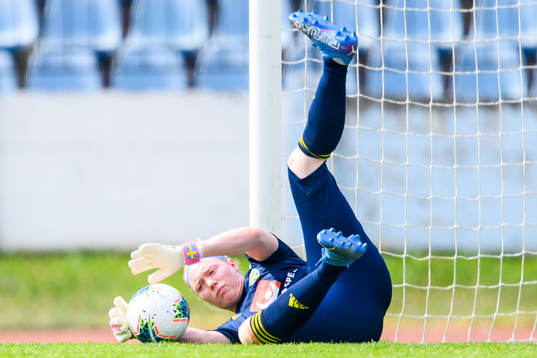 Goalkeeper Hedvig Lindahl of the Swedish women's national