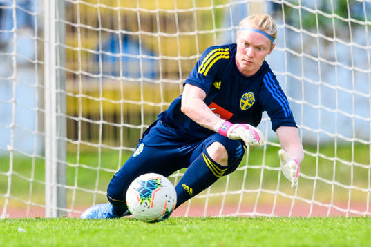 Goalkeeper Hedvig Lindahl of the Swedish women's national