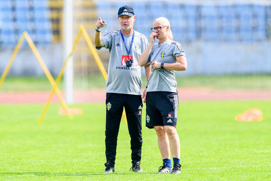 Peter Gerhardsson, head coach and Victoria Sandell,