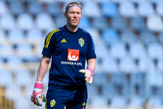 Goalkeeper Hedvig Lindahl of the Swedish women's national