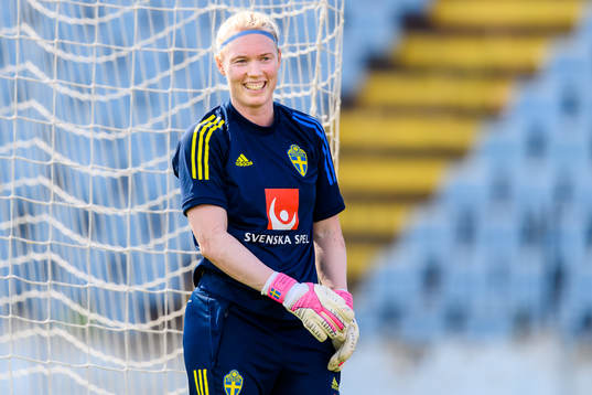 Goalkeeper Hedvig Lindahl of the Swedish women's national
