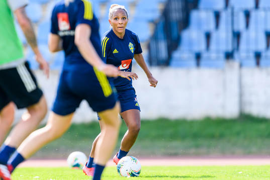 Madelen Janogy of the Swedish women's national football team