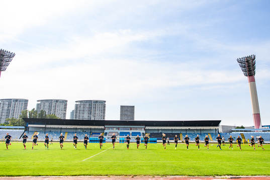 General view of the Swedish women's national football team