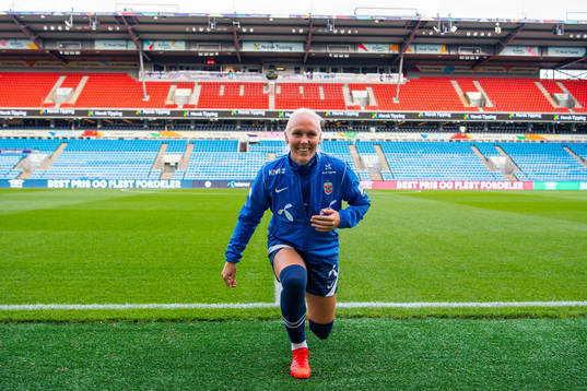 Maria Thorisdottir of the Norwegian women's national