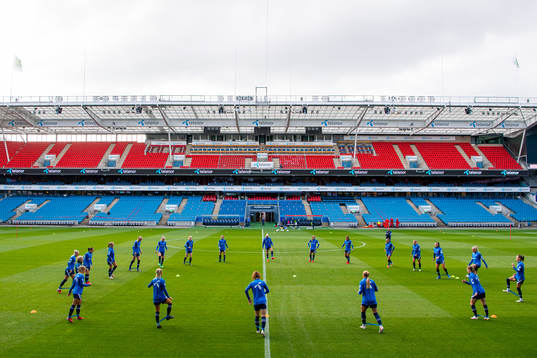 Players of the Norwegian women's national football team