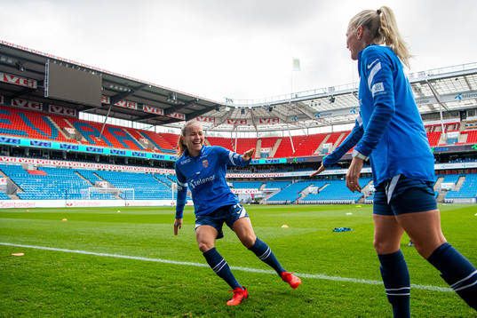 Guro Reiten of the Norwegian women's national football team