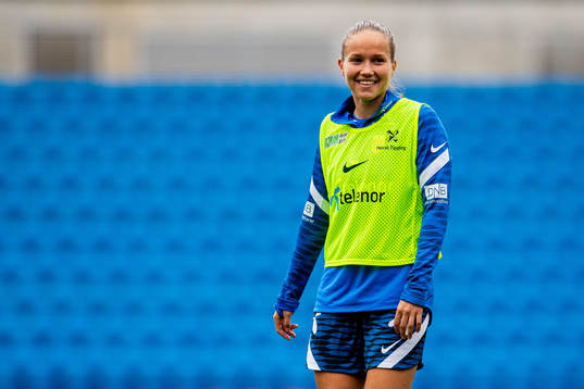 Guro Reiten of the Norwegian women's national football team