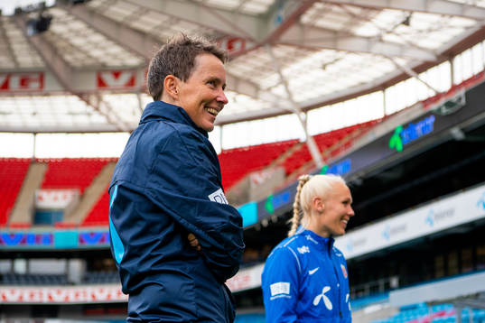 Lena Tyriberget, assistant coach of the Norwegian women's