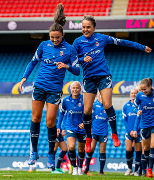Ingrid Syrstad Engen and Heidi Ellingsen of the Norwegian