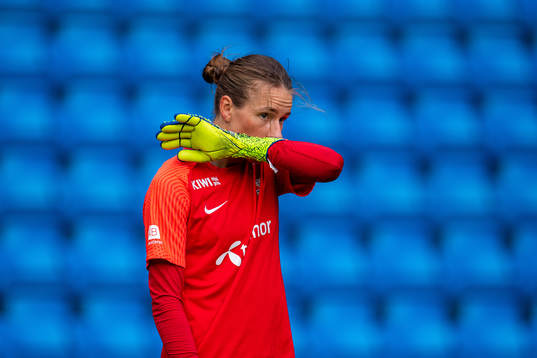 Goalkeeper Rugile Maria Rulyte of the Norwegian women's