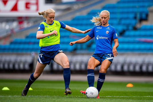 Julie Blakstad and Amalie Vevle Eikeland of the Norwegian