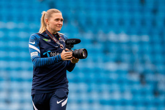Ingvild Isaksen, press officer of the Norwegian women's