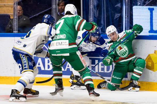 Rögles Ryan McKiernan och Leksands Carter Ashton
