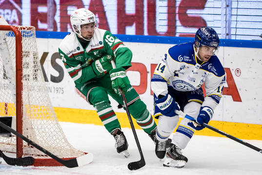 Rögles Lucas Ekeståhl Jonsson och Leksands Oskar Lang