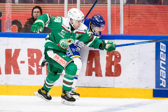 Rögles Ryan McKiernan och Leksands Martin Karlsson