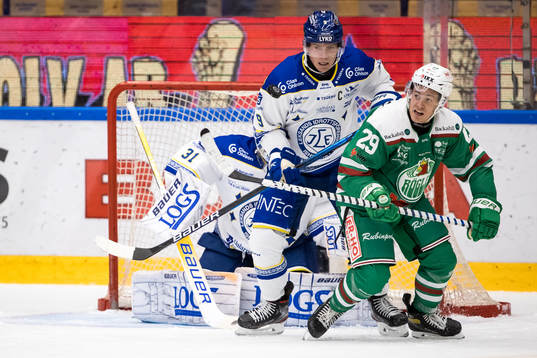 Leksands Patrik Zackrisson och Rögles Tyler Kelleher