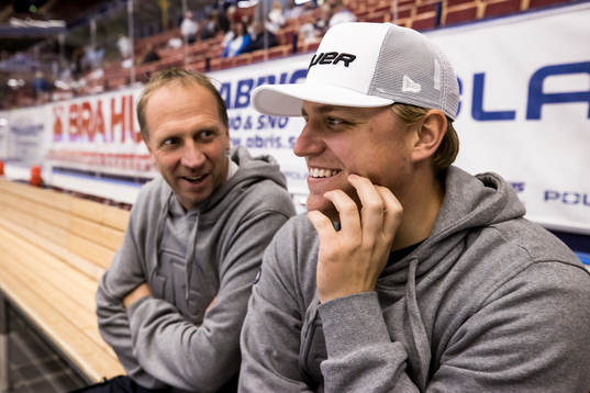 Leksands materialförvaltare Jesper Korning och Leksands