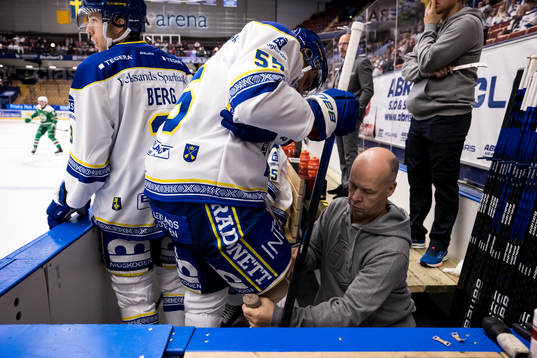 Leksands Jonas Ahnelöv och Leksands fysioterepaut Per-Ivar