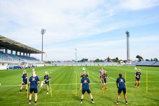 Players of the Swedish women's national football team