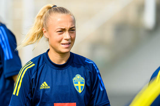 Hanna Bennison of the Swedish women's national football team