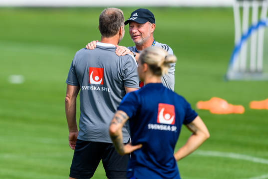 Peter Gerhardsson, head coach and Pontus Ekblom, physio of