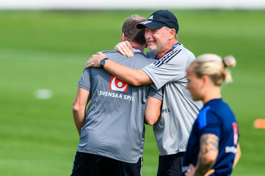 Peter Gerhardsson, head coach and Pontus Ekblom, physio of