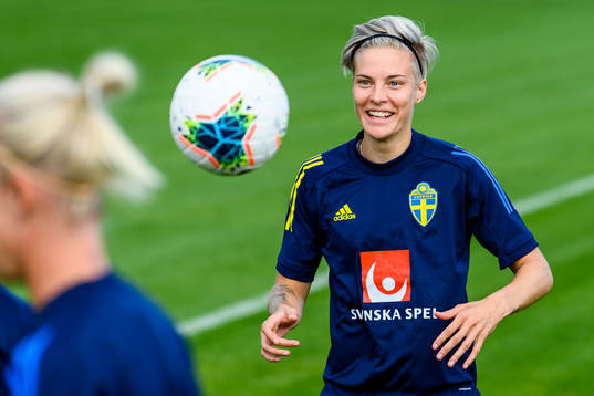 Lina Hurtig of the Swedish women's national football team