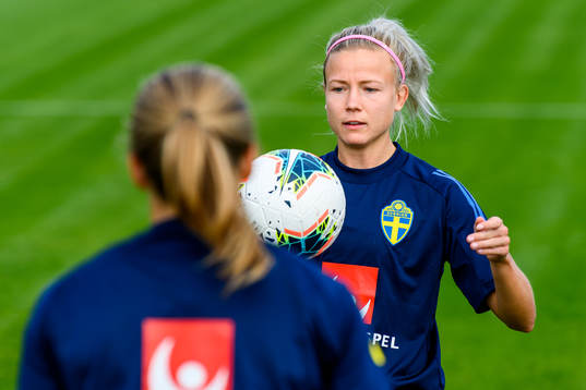 Hanna Glas of the Swedish women's national football team