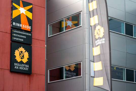 Exteriörbild på Skellefteå Kraft Arena