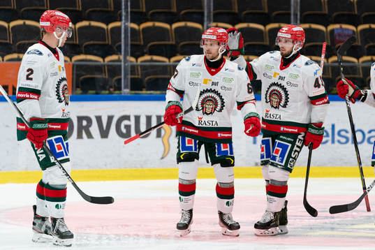 Frölundas Jacob Nilsson gör 0-1 och jublar
