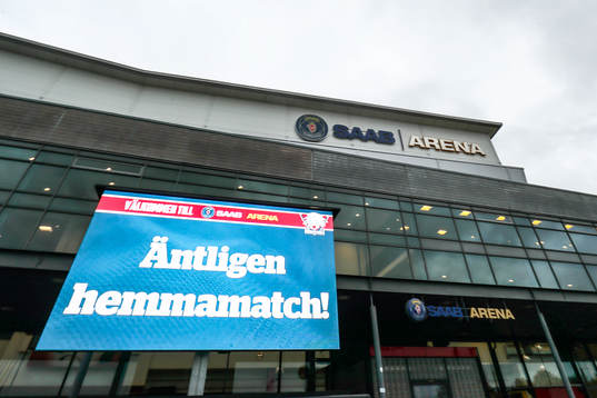 SAAB Arena före ishockeymatchen i SHL mellan Linköping