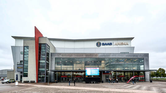 SAAB Arena före ishockeymatchen i SHL mellan Linköping