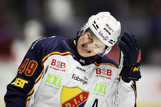Djurgårdens Rhett Rakhshani jublar