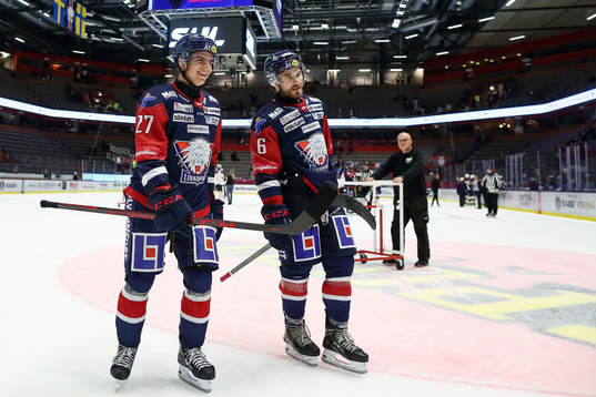 Linköpings Albert Lyckåsen och Craig Shira