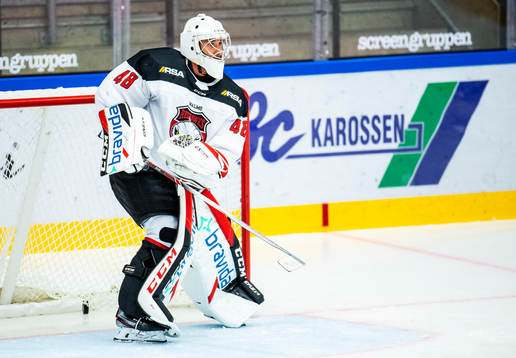 Malmö Redhawks målvakt Irving Leland