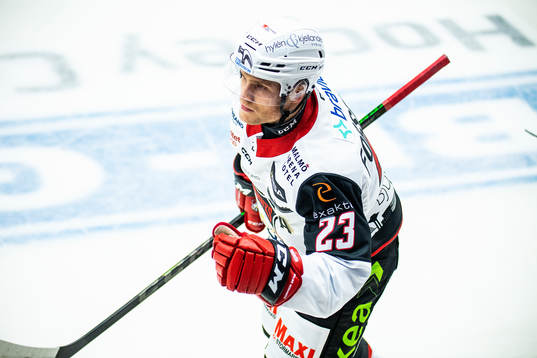 Malmö Redhawks Christoffer Forsberg jublar