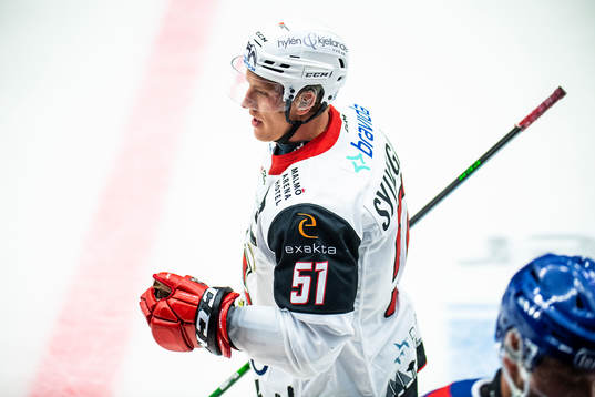 Malmö Redhawks Emil Sylvegård jublar