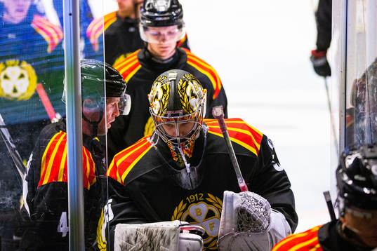 Brynäs målvakt målvakt Veini Vehviläinen deppar