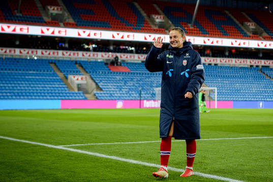 Vilde Bøe Risa of Norway celebrates