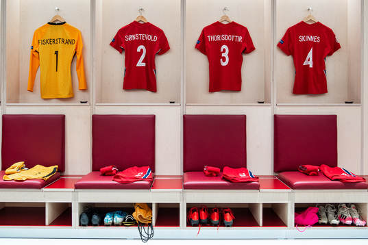 The kits of goalkeeper Cecilie Fiskerstrand, Anja