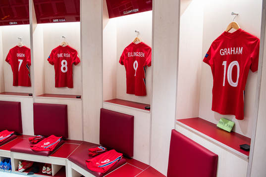 The kits of Ingrid Syrstad Engen, Vilde Bøe Risa, Heidi