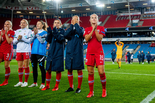 Amalie Vevle Eikeland of Norway celebrates