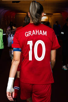 Caroline Graham Hansen of Norway at half-time