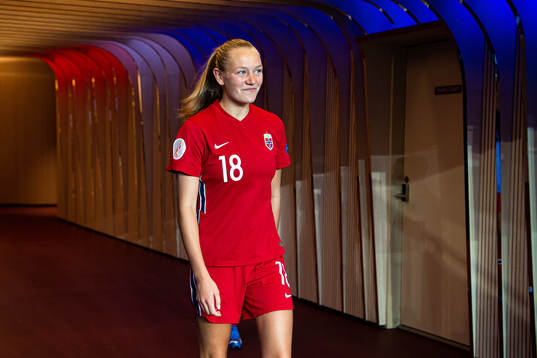 Frida Maanum of Norway at half-time