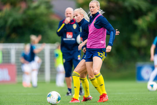 Sofia Jakobsson and Amanda Ilestedt of Sweden
