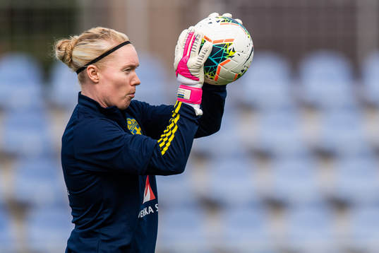 Goalkeeper Hedvig Lindahl of Sweden