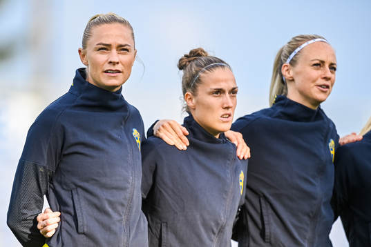 Fridolina Rolfö, Filippa Angeldahl and Amanda Ilestedt of