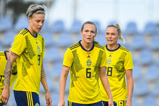 Lina Hurtig, Magdalena Eriksson and Fridolina Rolfö of