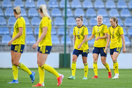 Filippa Angeldahl, Amanda Ilestedt and Magdalena Eriksson